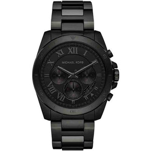 Buy Shop Michael Kors Brecken Chronograph Black Dial Black Steel Strap Watch For Men - MK8482 USA Online