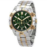 Buy Shop Fossil Garrett Chronograph Green Dial Two Tone Steel Strap Watch for Men - FS5622 USA Online