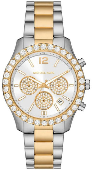 Buy Shop Michael Kors Berkley Chronograph Silver Dial Two Tone Steel Strap Watch For Women - MK7415 USA Online