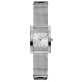 Buy Shop Guess Nouveau Diamonds Silver Dial Silver Mesh Bracelet Watch for Women - W0127L1 USA Online