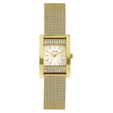 Buy Shop Guess Nouveau Diamonds Gold Dial Gold Mesh Bracelet Watch for Women - W0127L2 USA Online