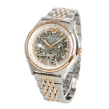 Buy Shop Emporio Armani Meccanico White Dial Two Tone Stainless Steel Watch For Men - AR60002 USA Online