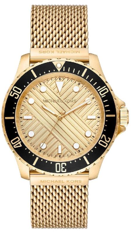 Buy Shop Michael Kors Everest Chronograph Gold Dial Gold Mesh Strap Watch For Men - MK9083 USA Online