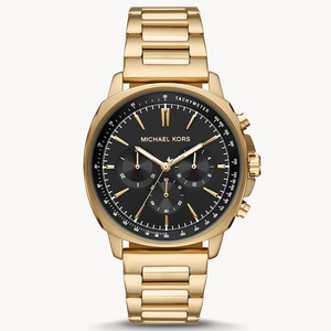 Buy Shop Michael Kors Sullivan Quartz Black Dial Gold Steel Strap Watch For Men - MK8969 USA Online