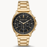 Buy Shop Michael Kors Sullivan Quartz Black Dial Gold Steel Strap Watch For Men - MK8969 USA Online