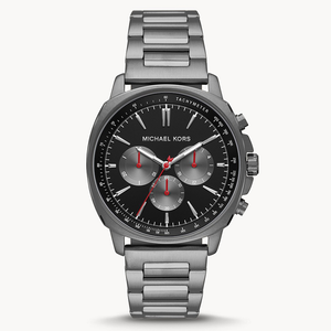 Buy Shop Michael Kors Sullivan Chronograph Black Dial Grey Steel Strap Watch For Men - MK8970 USA Online