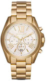 Buy Shop Michael Kors Bradshaw Chronograph White Dial Gold Steel Strap Watch For Women - MK6266 USA Online