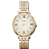 Buy Shop Fossil Jacqueline White Dial Gold Steel Strap Watch for Women - ES3434 USA Online