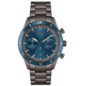 Buy Shop Hugo Boss Santiago Blue Dial Grey Steel Strap Watch for Men - 1513863 USA Online