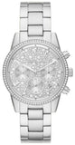 Buy Shop Michael Kors Ritz Chronograph Crystals Silver Dial Silver Steel Strap Watch For Women - MK7301 USA Online