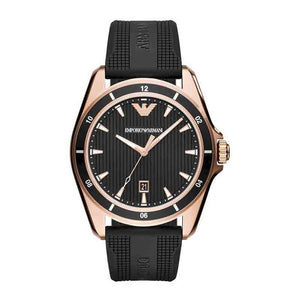 Buy Shop Emporio Armani Sport Quartz Black Dial Black Rubber Strap Watch For Men - AR11101 USA Online