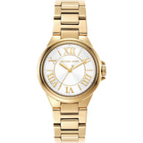 Buy Shop Michael Kors Camille Quartz White Dial Gold Steel Strap Watch For Women - MK7255 USA Online