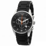 Buy Shop Emporio Armani Sportivo Chronograph Black Dial Black Strap Watch For Men - AR5858 USA Online