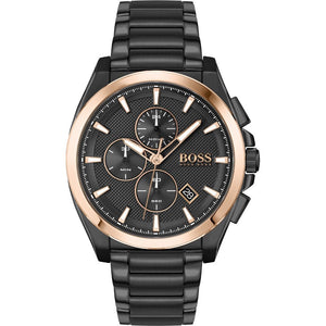 Buy Shop Hugo Boss Grandmaster Black Dial Black Steel Strap Watch for Men - 1513885 USA Online