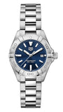 Tag Heuer Aquaracer Blue Dial Silver Steel Strap Watch for Women - WBD1412.BA0741