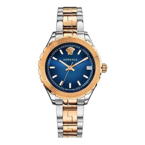 Buy Shop Versace Hellenyium Blue Dial Two Tone Steel Strap Watch for Women - V12060017 USA Online