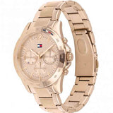 Tommy Hilfiger Haven Chronograph Rose Gold Dial Rose Gold Steel Strap Watch For Women - 1782197