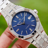 Maurice Lacroix Aikon Automatic Blue Dial Silver Steel Strap Watch For Men - AI6008-SS002-430-1