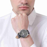 Buy Shop Fossil Townsman Multifunction Black Dial Black Leather Strap Watch for Men - FS5396 USA Online