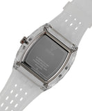 Buy Shop Guess Phoenix Polycarbonate Clear Multi-function Black Dial Clear Rubber Strap Watch for Men - GW0499G3 USA Online