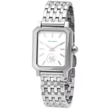 Buy Shop Tory Burch Robinson White Dial Silver Steel Strap Watch for Women - TBW1510 USA Online