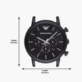 Buy Shop Emporio Armani Luigi Chronograph Black Dial Black Stainless Steel Watch For Men - AR1895 USA Online