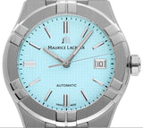 Maurice Lacroix Aikon Automatic Sky Blue Dial Silver Steel Strap Watch For Men - AI6008-SS00F-431-C