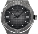 Maurice Lacroix Aikon Automatic Gunmetal Dial Black Rubber Strap Watch For Men - AI6008-PVB00-330-2