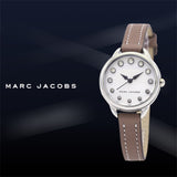 Buy Shop Marc Jacobs Betty White Dial Brown Leather Strap Watch for Women - MJ1480 USA Online