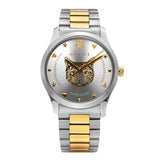 Buy Shop Gucci G Timeless Silver Dial Two Tone Steel Strap Watch For Women - YA1264074 USA Online
