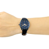 Buy Shop Fossil Tailor Blue Dial Blue Leather Strap Watch for Women - ES4092 USA Online