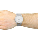 Buy Shop Calvin Klein City Chronograph White Dial Silver Mesh Bracelet Watch for Men - K2G2G126 USA Online