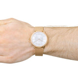 Buy Shop Calvin Klein Minimal White Dial Rose Gold Mesh Bracelet Watch for Men - K3M21626 USA Online