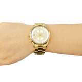 Buy Shop Michael Kors Briar Analog Gold Dial Gold Steel Strap Watch For Women - MK6464 USA Online