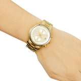 Buy Shop Michael Kors Briar Analog Gold Dial Gold Steel Strap Watch For Women - MK6464 USA Online