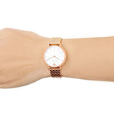Buy Shop Emporio Armani Kappa Analog Mother of Pearl Dial Rose Gold Steel Strap Watch For Women - AR11006 USA Online