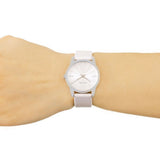 Buy Shop Calvin Klein City White Dial White Leather Strap Watch for Women - K2G231XH USA Online