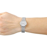 Buy Shop Calvin Klein Minimal White Dial Silver Mesh Bracelet Watch for Women - K3M231Y6 USA Online