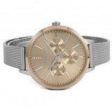 Hugo Boss Symphony Brown Dial Silver Mesh Bracelet Watch for Women - 1502423