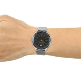Buy Shop Swarovski Octea Nova Black Dial Silver Mesh Bracelet Watch for Women - 5430420 USA Online