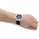 Buy Shop Guess Headline Chronograph Grey Dial Black Rubber Strap Watch for Men - GW0571G1 USA Online