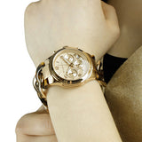 Buy Shop Michael Kors Runway Gold Dial Two Tone Steel Strap Watch for Women - MK4222 USA Online