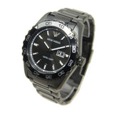Buy Shop Emporio Armani Sportivo Quartz Black Dial Black Steel Strap Watch For Men - AR6049 USA Online