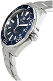Buy Shop Tag Heuer Aquaracer Blue Dial Silver Steel Strap Watch for Men - WAY101C.BA0746 USA Online
