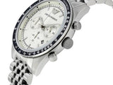 Emporio Armani Sportivo Chronograph Silver Dial Silver Steel Strap Watch For Men - AR6073