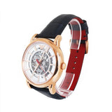 Buy Shop Emporio Armani Meccanico Silver Dial Blue Leather Strap Watch For Men - AR60009 USA Online