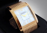 Buy Shop Emporio Armani Mother of Pearl Dial Gold Mesh Bracelet Watch For Men - AR2016 USA Online