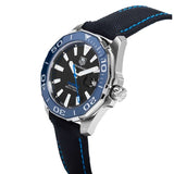 Buy Shop Tag Heuer Aquaracer Calibre 5 Automatic Black Dial Black Nylon Strap Watch for Men - WAY201C.FC6395 USA Online