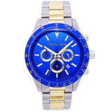 Buy Shop Michael Kors Layton Chronograph Blue Dial Two Tone Steel Strap Watch For Men - MK8825 USA Online
