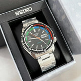 Seiko 5 Sports SKX Series Regatta Timer Retro Blue Dial Silver Steel Strap Watch For Men - SRPK13K1